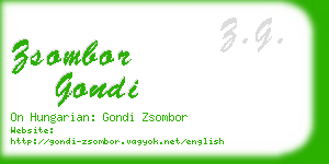 zsombor gondi business card